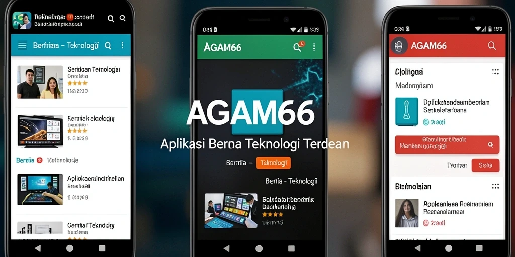 Tampilan antarmuka AGAM66 yang modern dan informatif.
