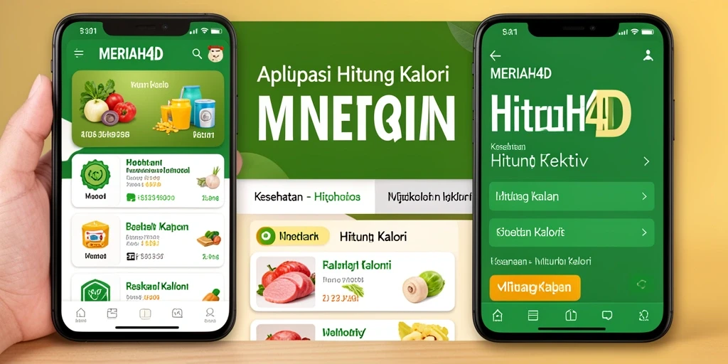 Tampilan antarmuka utama MERIAH4D untuk menghitung kalori.